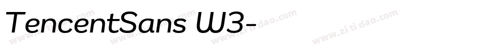 TencentSans W3字体转换